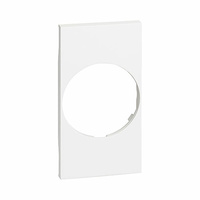 Tapa frontal para base de corriente schuko 2P+T 2 módulos blanco Living Now Bticino