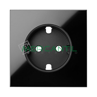 Tapa para Base de Enchufe Schuko SIMON 100 - Color Negro