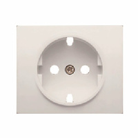 Tapa para base de enchufe schuko 2P+T con seguridad Iris BJC - color blanco