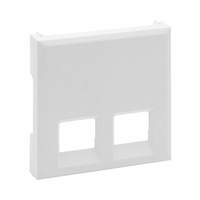 Tapa para base doble telefónica/informática 2xRJ45 blanco mate Niloé Step Legrand