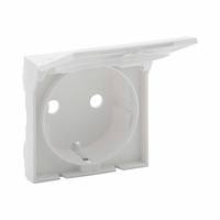 Tapa para enchufe schuko 2P+T con tapa blanco mate Niloé Step Legrand