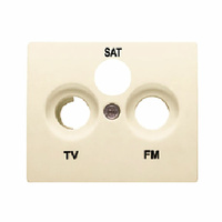 Tapa para toma de television R/TV-SAT Iris BJC - color beige