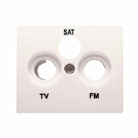 Tapa para toma de television R/TV-SAT Iris BJC - color blanco