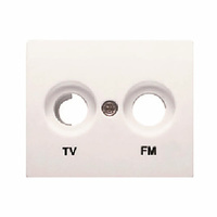 Tapa para toma de television TV-FM Iris BJC - color blanco