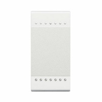 Tecla basculante neutra 1 módulo parte inferior iluminable blanco 1ud Living light Bticino