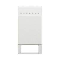 Tecla basculante personalizable 1 módulo blanco 1ud Living Light Bticino