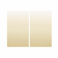 Tecla doble para mecanismos Iris BJC - color beige