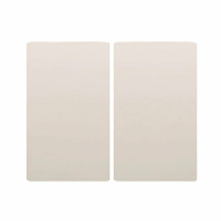 Tecla doble para mecanismos Iris BJC - color blanco