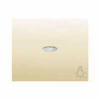 Tecla pulsador con difusor simbolo luz Iris BJC - color beige