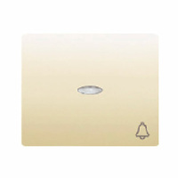 Tecla pulsador con difusor simbolo timbre Iris BJC - color beige