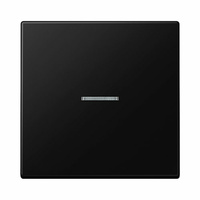 Tecla simple con visor para pulsador KNX 1 fase negro mate LS990 Jung