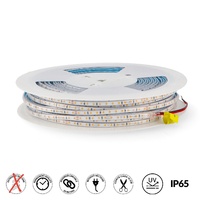 Tira de LED 220VAC SMD2025 Half 6.5 mm 12W/m IP65 - 50 metros  6000K