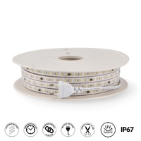 Tira de Led 220Vac Smd2835 Brescia 12W/m IP67 - 20 Metros  2300K