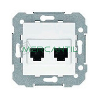 Toma Doble RJ11/RJ45 Formato Keystone sin Garras BJC VIVA