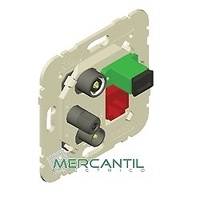 Toma de Señal Mixta R-TV-RJ45 Cat.6 UTP-FOSC-APC Estrella LOGUS 90 EFAPEL