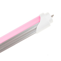 Tubo de LED T8 1200 mm Ekran 17W Rosa Conexión Un Lateral