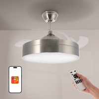 Ventilador de techo LED Messe Níquel