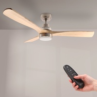 Ventilador de techo LED Nickel Wood