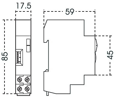 Minutero automático escalera temporizador programador carril DIN