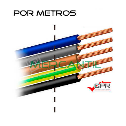 Cable eléctrico flexible de PVC 2.5mm 450/750V H07V-K CPR - 200 Metros -  Mercantil Eléctrico