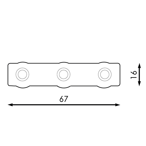 Cadena de 20 Módulos de 3 LED SMD 5730 12V 1.2W 