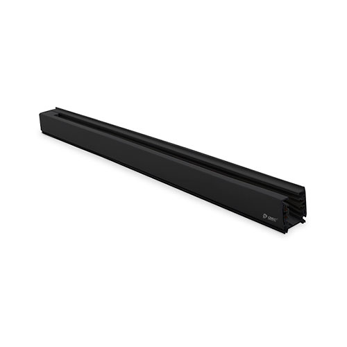 Carril 3 vías 1 metro para foco carril LED negro GSC 