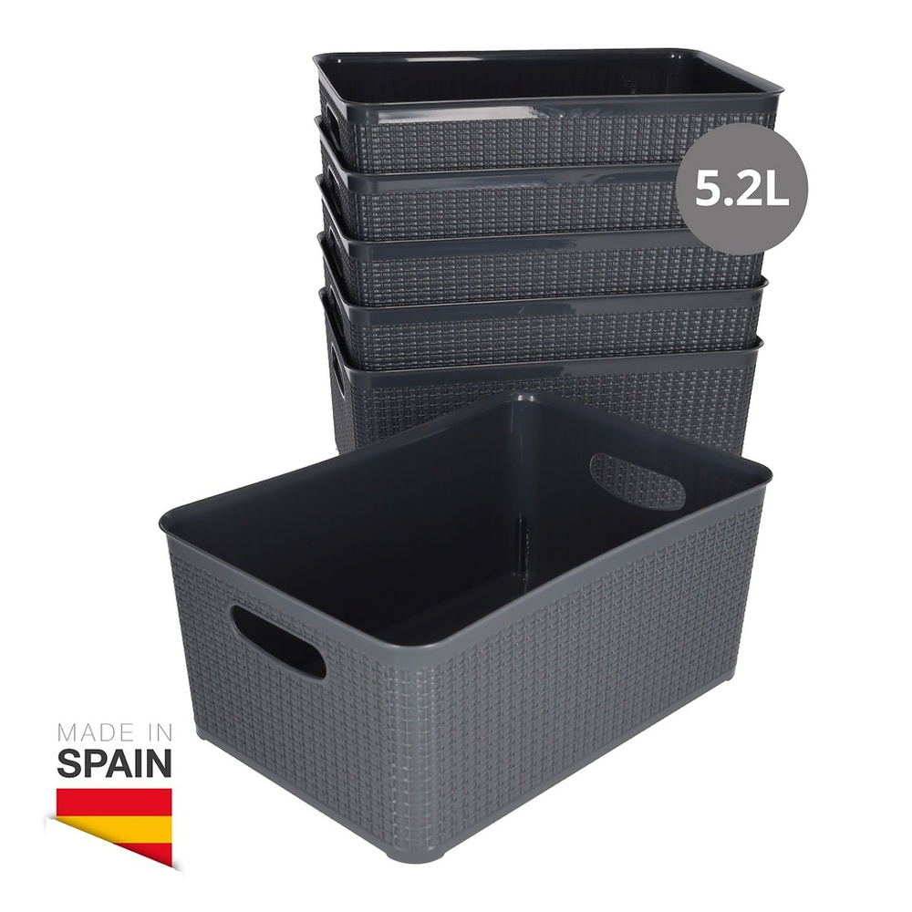 cesto-organizador-plastico-5-2l-gris-6u-retractil-402030004 cesto-organizador-plastico-5-2l-gris-6u-retractil-402030004