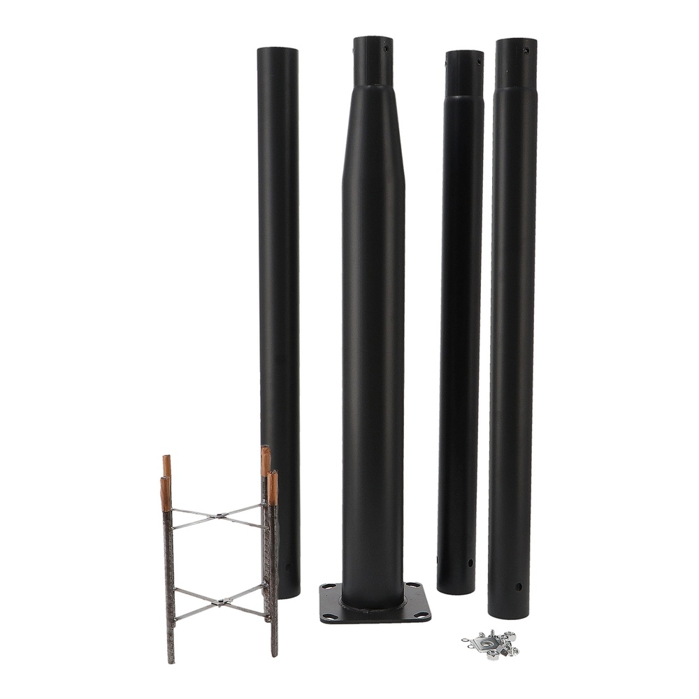 columna-para-farola-3-7m-desmontable-negro-lm0062 columna-para-farola-3-7m-desmontable-negro-lm0062