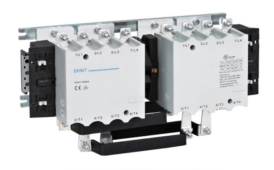 Conmutador tetrapolar montado 2xNC2-115A 110Vca 