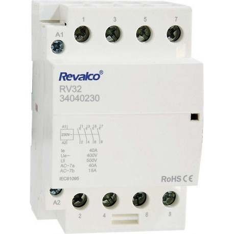 contactor-modular-4p-40a-230v-4no-rv3234040230 contactor-modular-4p-40a-230v-4no-rv3234040230