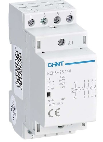 Contactor conex.tornillos modular 25A 2NA+2NC 230Vca 