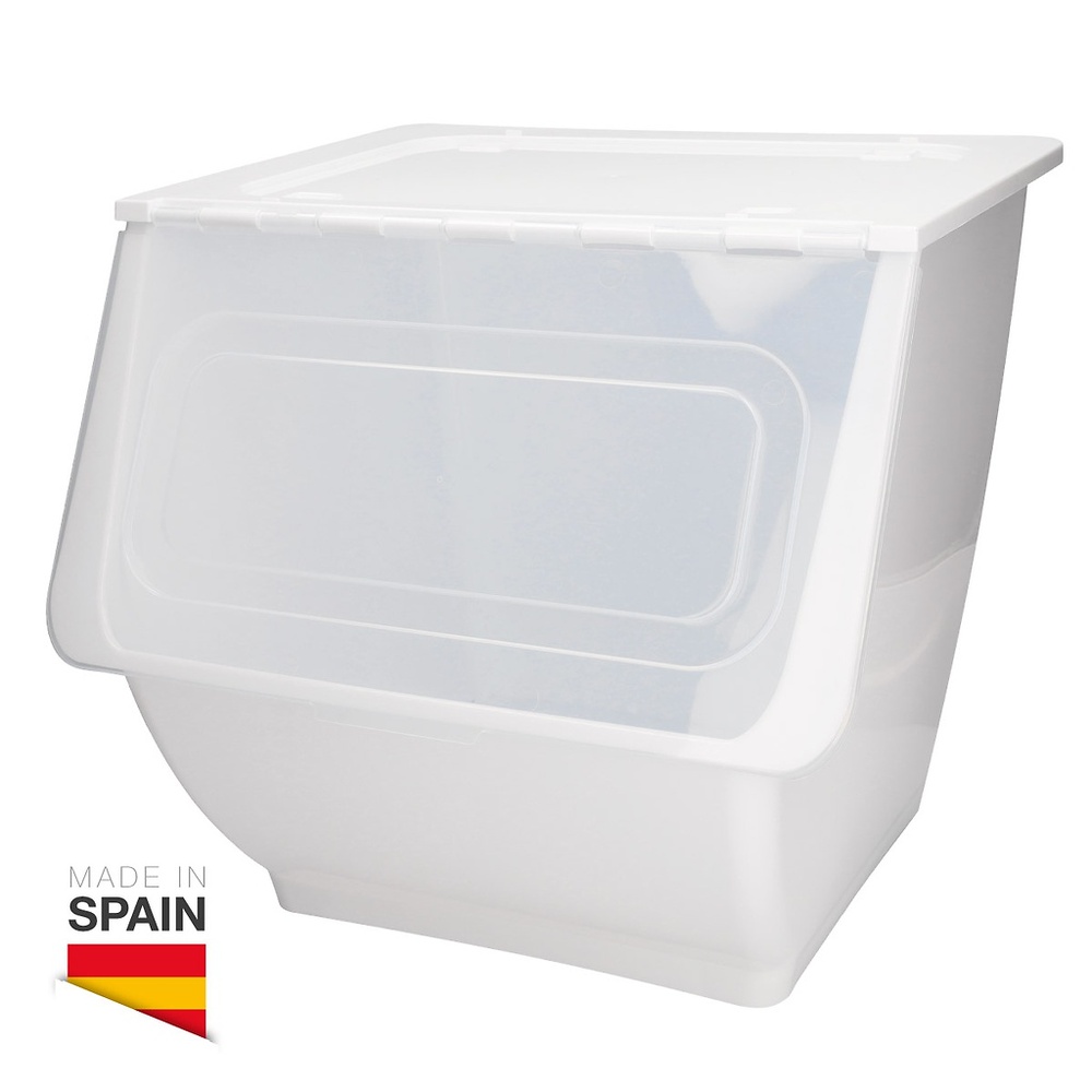 contenedor-apilable-con-ruedas-36l-blanco-402030011 contenedor-apilable-con-ruedas-36l-blanco-402030011