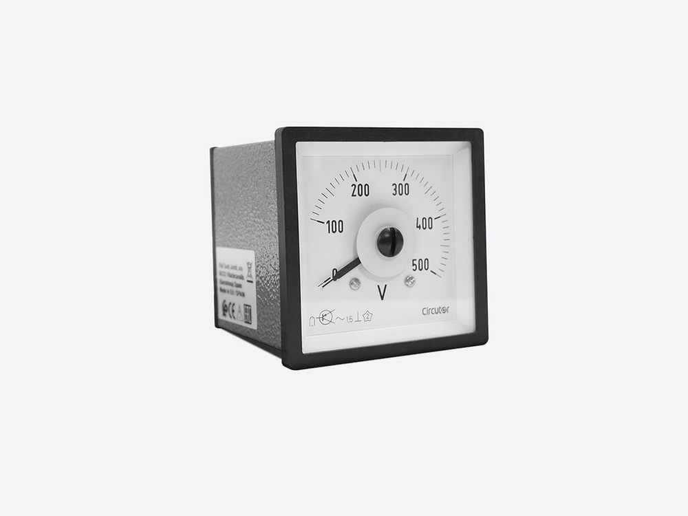 EZC96 250V, Voltímetro para medida en alterna 240º, hierro móvil, panel 96x96 EZC96 250V, Voltímetro para medida en alterna 240º, hierro móvil, panel 96x96
