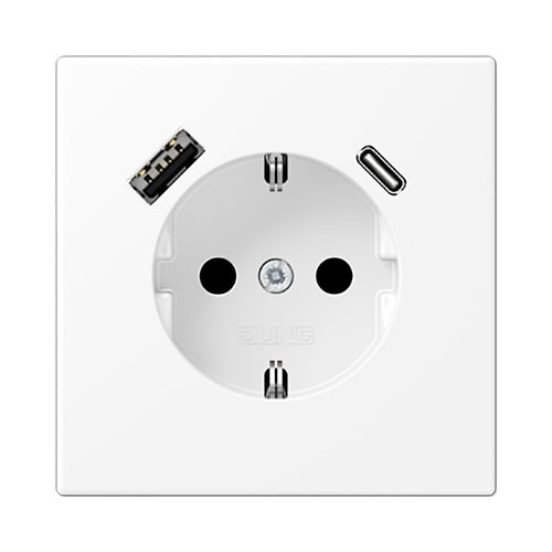 Simon 100  Kit Enchufe Schuko + Cargador USB Integrado +