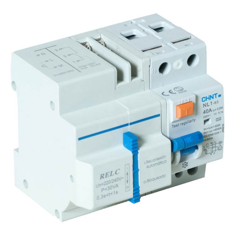 Interruptor Diferencial Rearmable 2P 25A 300mA Clase A 6kA 