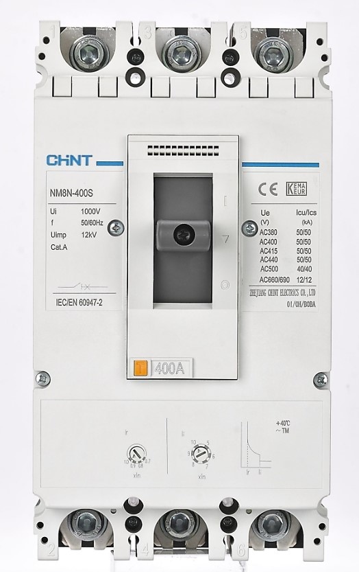 Interruptor caja moldeada relé termomagnético 3P 400A/250A S 50kA 