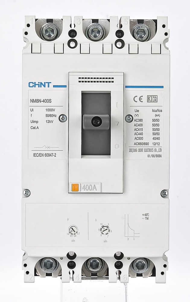 Interruptor caja moldeada relé termomagnético 3P 400A/400A S 50kA 