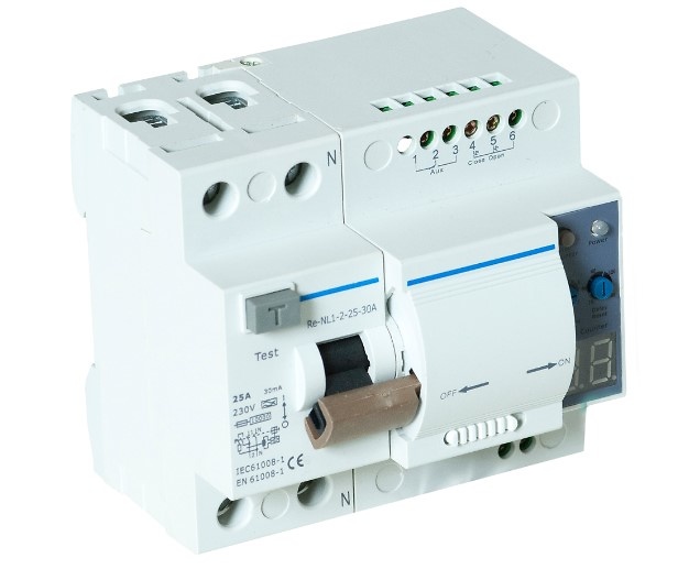 Interruptor diferencial rearmable 4P 25A 300mA clase A 10kA 