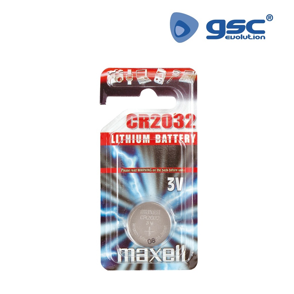 Blíster Pila botón litio maxell CR2032 3V