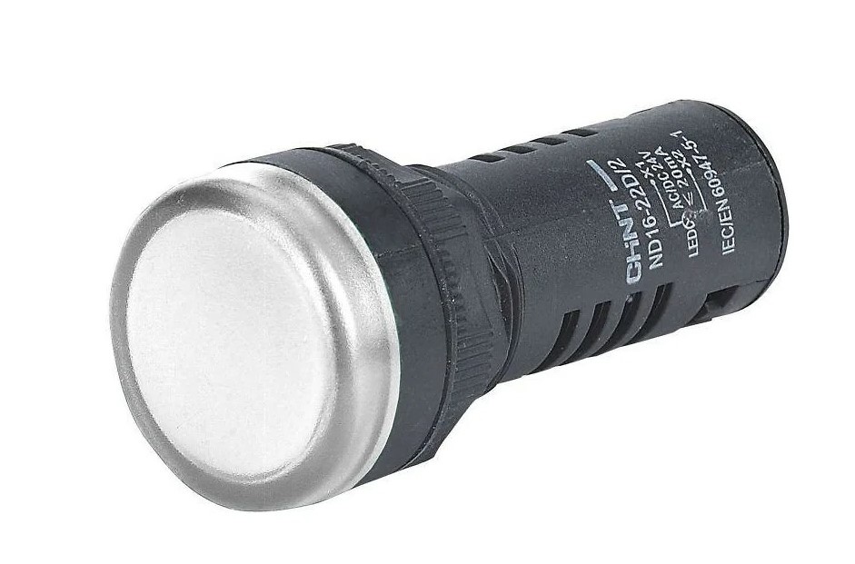 Piloto compacto plástico (led) blanco 110Vca/Vcc 