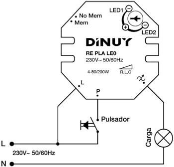 Regulador para Lamparas LED 3 Hilos DINUY - Mercantil Eléctrico