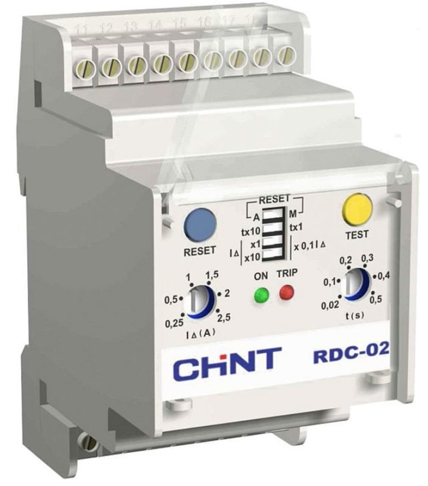 Relé diferencial ajustable 0,025A a 25A 110/230/400Vca 