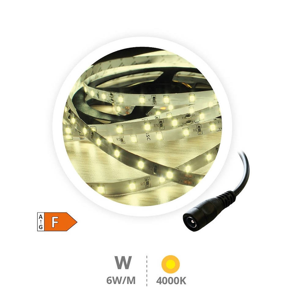 Rollo 5M tira LED 6W/M 4000-4500K IP44 24V 