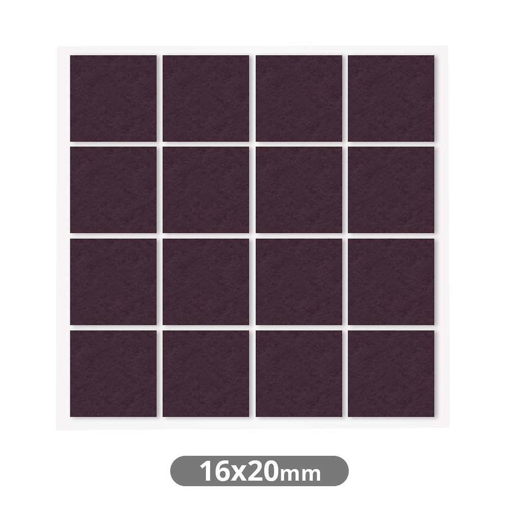 set-16-fieltros-adhesivos-cuadrados-16x20mm-marron-003802771 set-16-fieltros-adhesivos-cuadrados-16x20mm-marron-003802771