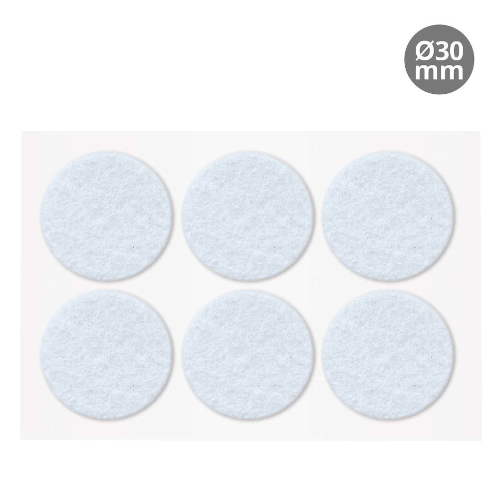 set-6-fieltros-adhesivos-redondos-30mm-blanco-003802753 set-6-fieltros-adhesivos-redondos-30mm-blanco-003802753