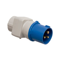 Adaptador clavija cetac 3P (2P+T) a base aérea schuko 4.8mm 16A IP44 GSC