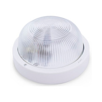 Aplique redondo PVC E27 Max.60W de superficie difusor vidrio blanco IP44 GSC