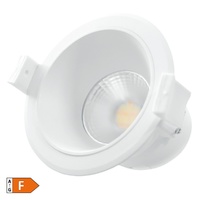 Aro rendonde empotrable LED Mandani 7W 3000-4000-6500K antideslumbramiento Blanco