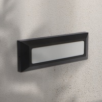 Baliza de Superficie Led Wall Long Rectangular Negro 5W IP54  3000K