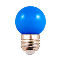 Bombilla LED 1W E27/G45 azul LEDME